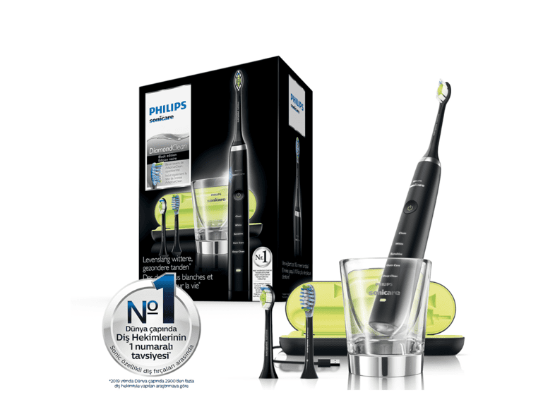 philips sonicare hx9353 56 diamond clean sonic sarjli dis fircasi siyah agiz bakim urunleri