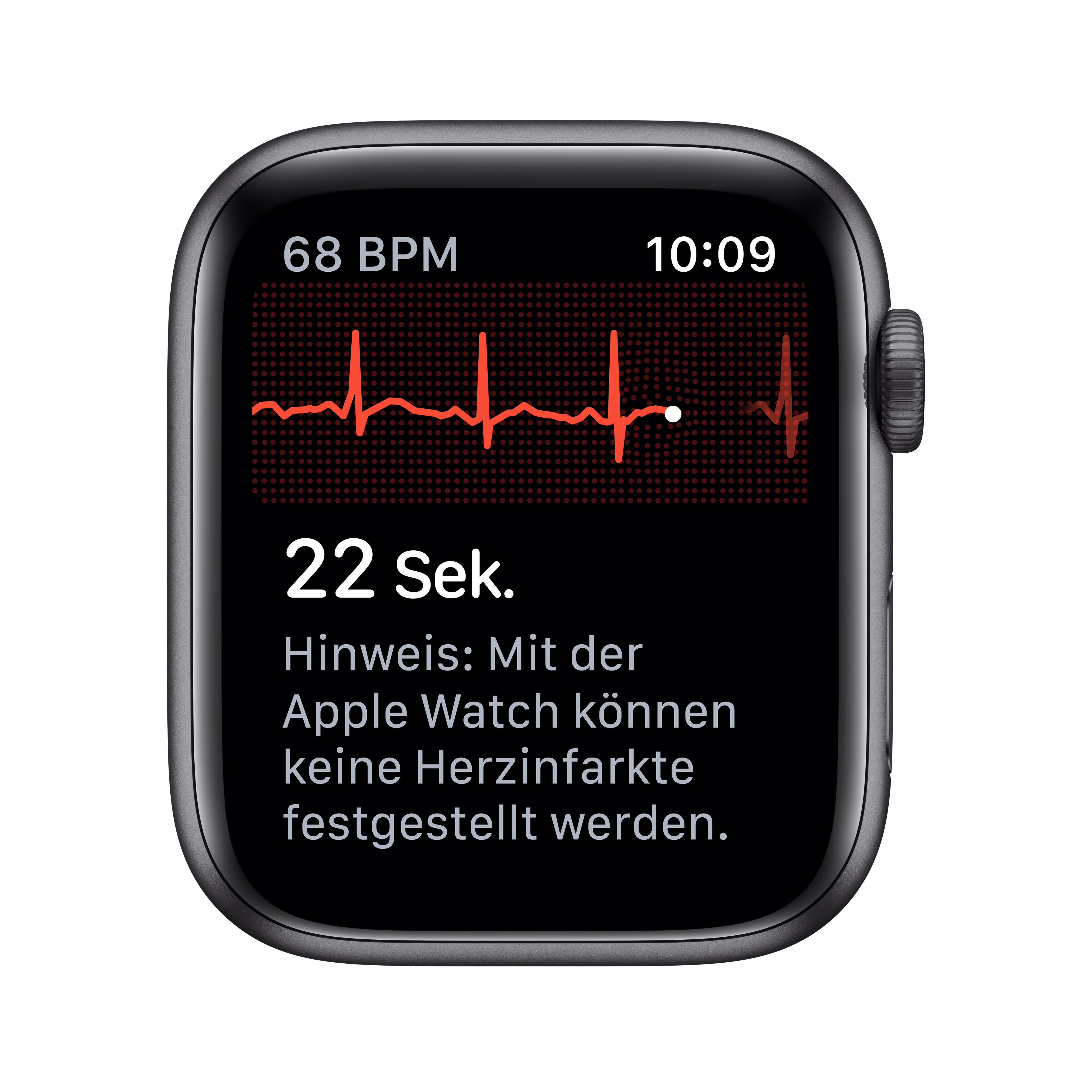 APPLE Watch Nike Series 5 44mm Smartwatch Aluminium Fluorelastomer, 140 - 200 mm , Armband: Anthrazit  Schwarz, Gehäuse: Space Grey