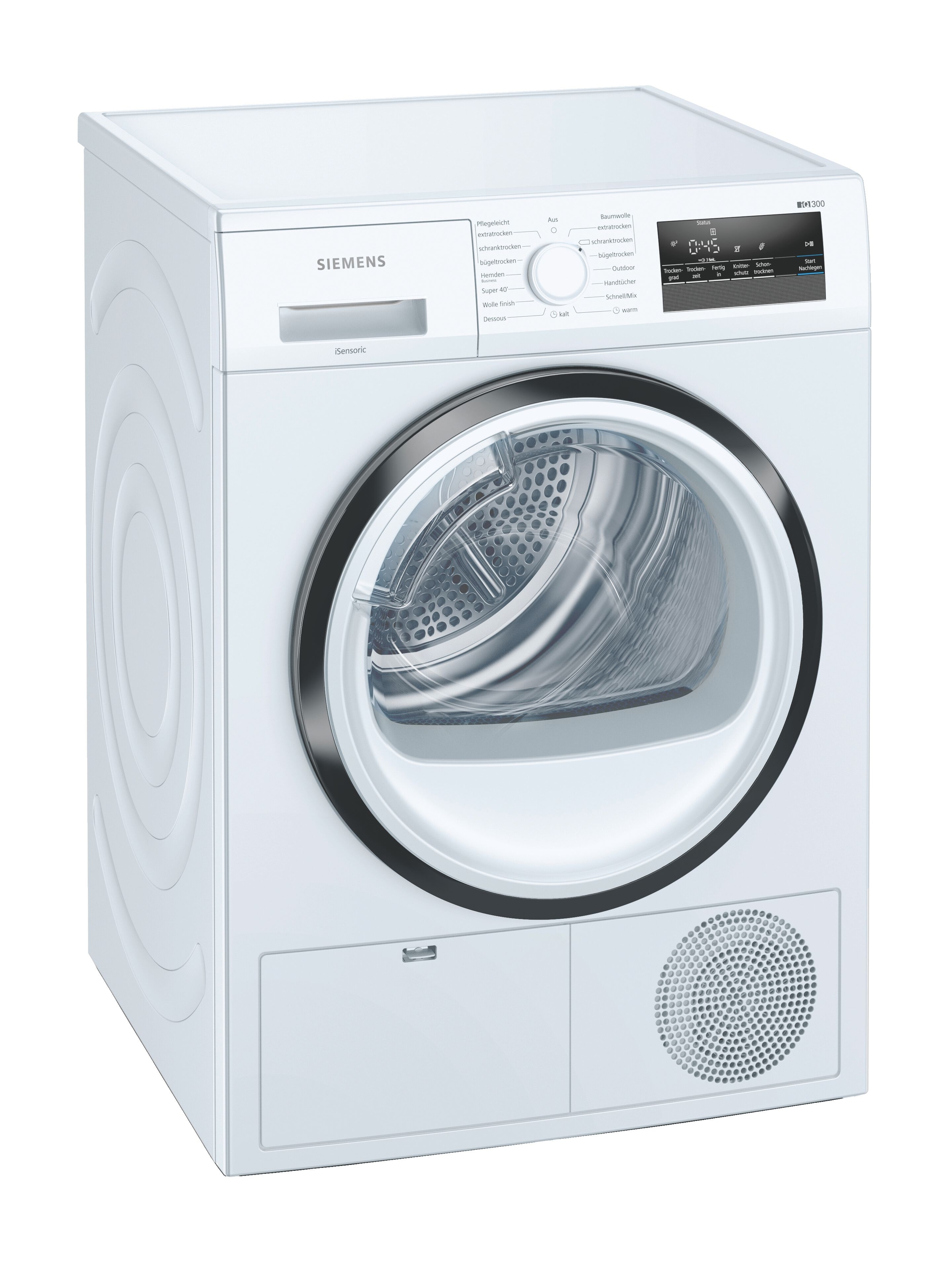 SIEMENS WT45HVA1 Wärmepumpentrockner (8 kg), Weiß)