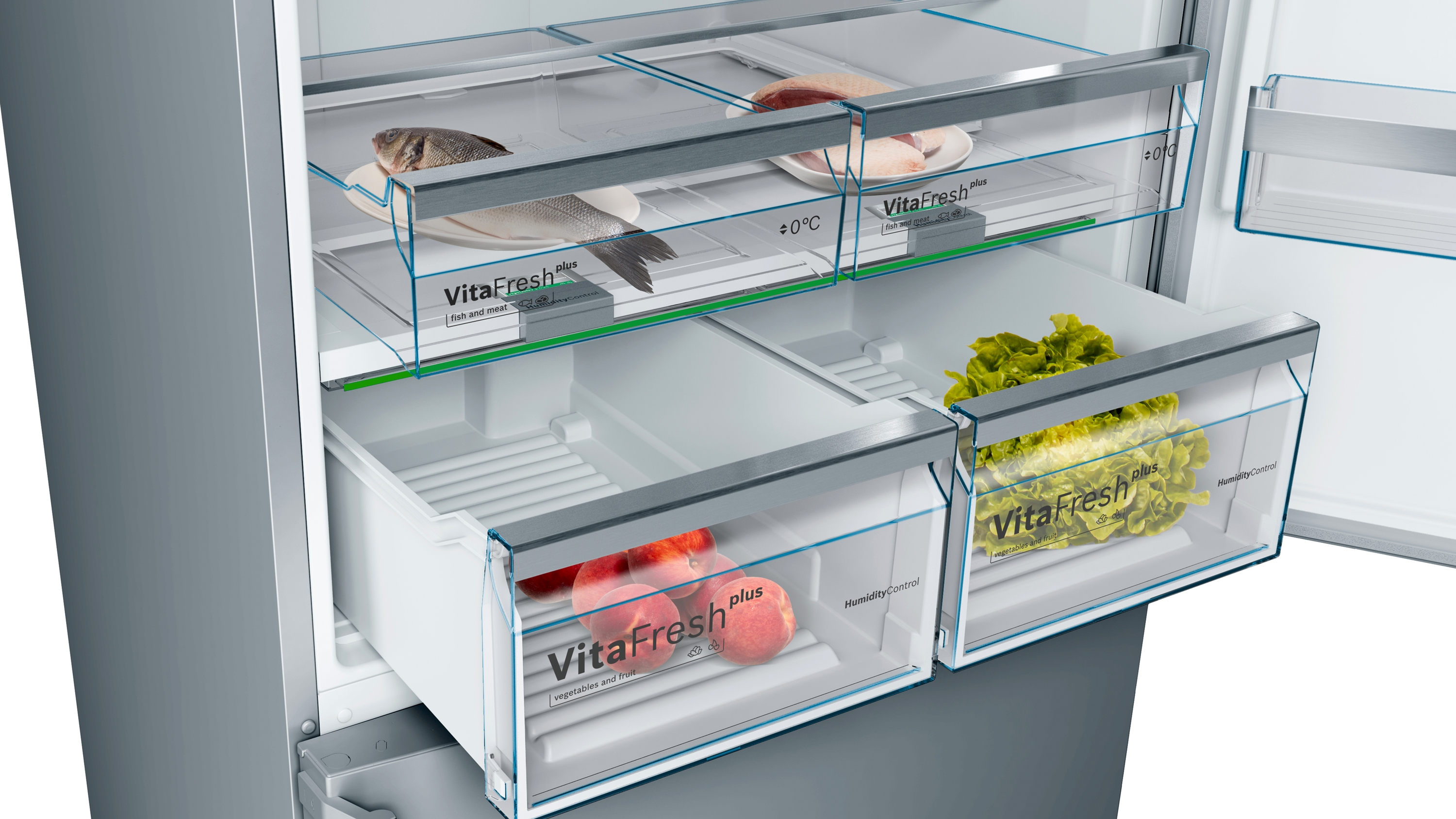 BOSCH KGN86AIDP Serie 6 Kühlgefrierkombination (D, 682 l, 1860 mm hoch, inox-antifingerprint)