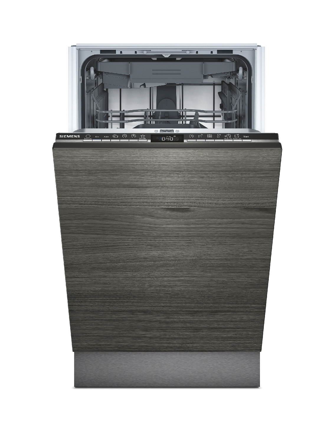 Lavavajillas - Siemens SR93EX28ME, 9.5 l, 10 servicios, 8 programas, Home Connect, Eco, Rápido, Gris