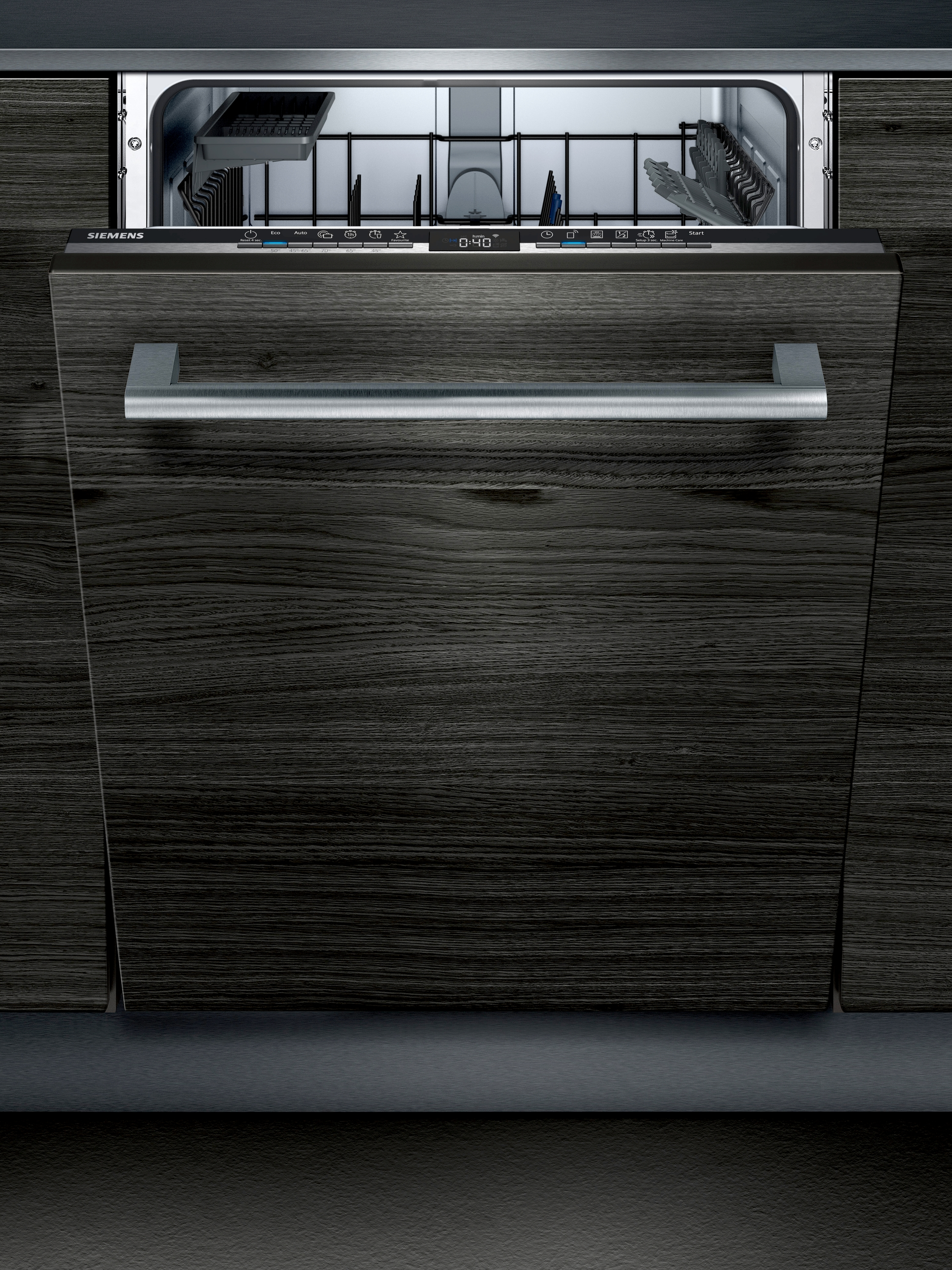 Lavavajillas - Siemens SN63HX52AE, Integrable, 13 servicios, 6 programas, 60 cm., A++, Gris