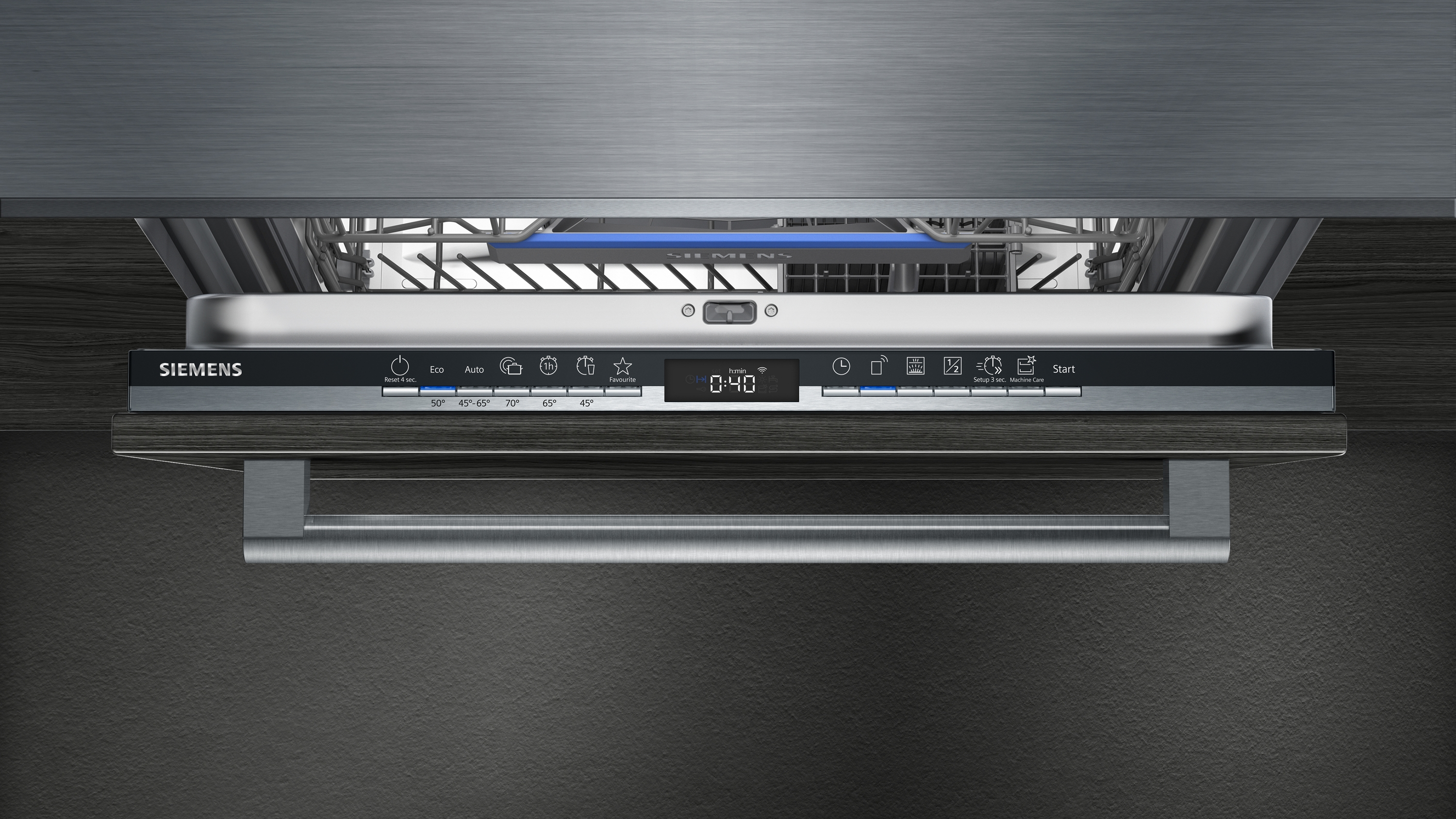 Lavavajillas - Siemens SN63HX52AE, Integrable, 13 servicios, 6 programas, 60 cm., A++, Gris
