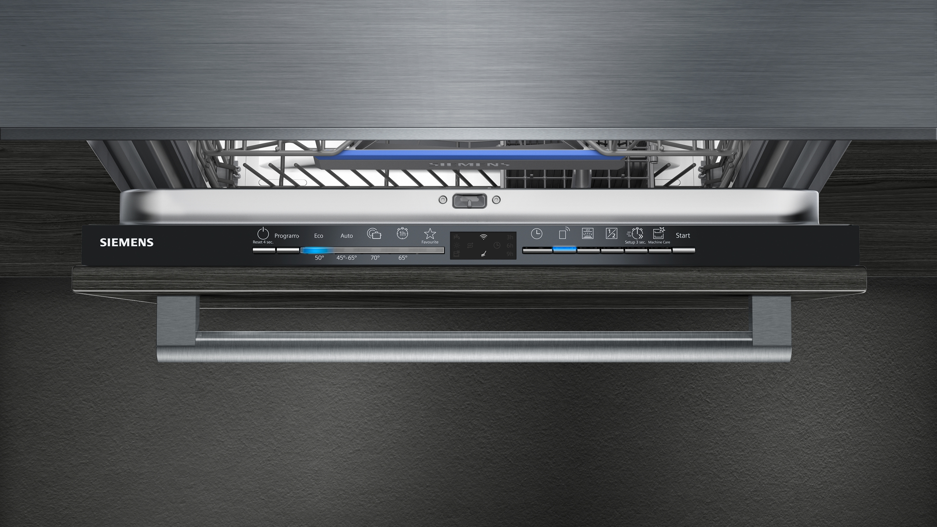 Lavavajillas integrable - Siemens SN61HX04AE, 13 servicios, 6 programas, Motor iQdrive™,Gris
