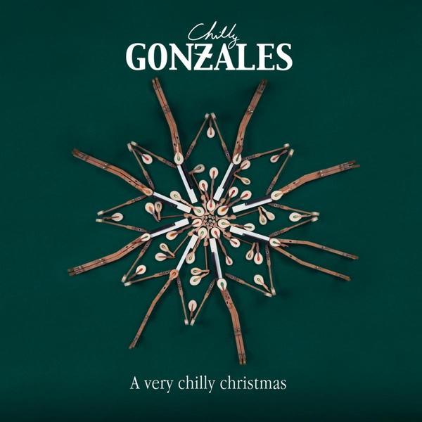 Chilly Gonzales Albumcover. Schneeflocke aus Klavierteilen auf dunkelgrünem Hintergrund.