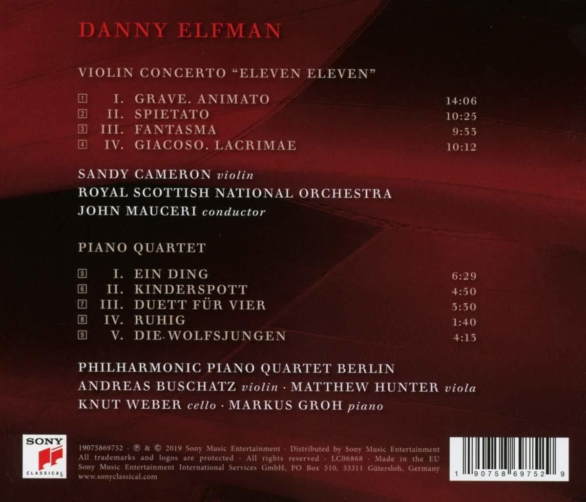 Sandy Cameron, Royal Scottish National Orchestra, Philharmonic Piano Quartet Berlin - Violin Concerto "Eleven Eleven"/Piano Quartet  - (CD)