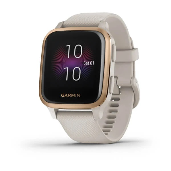 Reloj deportivo - Garmin Venu Sq Music Beige, Blanco, 37 mm, 3.3 cm (1.3")