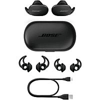 Auriculares True Wireless - Bose QuiteComfort, 6h, Resistencia IPX4, Control táctil, Bluetooth, Negro