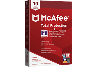 Total Protection (10 appareils) + VPN (5 appareils) / 1 an - PC/MAC - Allemand, Français, Italien