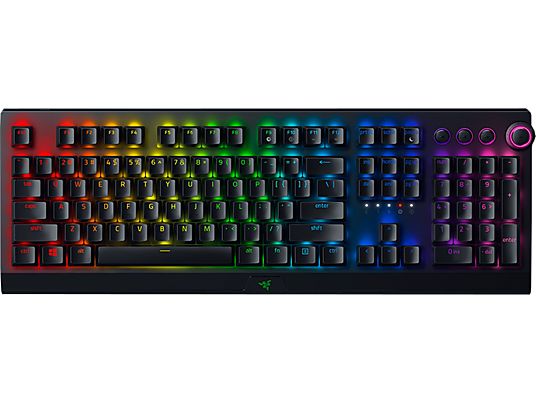 RAZER BlackWidow V3 Pro (Green Switch) Swiss Layout - Tastiera da gioco, Senza fili, QWERTZ, Mechanical, Razer Green, Nero