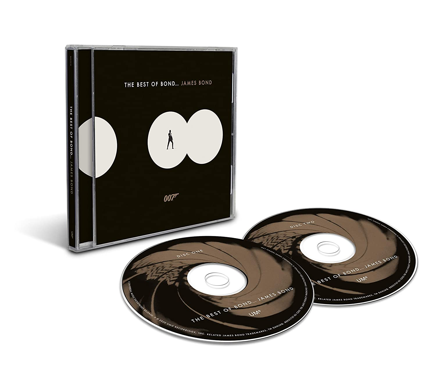 'The Best of Bond... James Bond' CD tokja két CD-vel és borítóval.