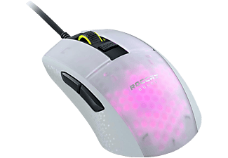 ROCCAT Burst Pro - Gaming Maus, Kabelgebunden, 16000 dpi, Weiss