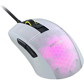 ROCCAT Burst Pro - Gaming Maus, Kabelgebunden, 16000 dpi, Weiss