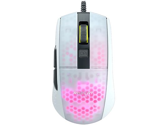 ROCCAT Burst Pro - Gaming Mouse, Cablato, 16000 dpi, Bianco