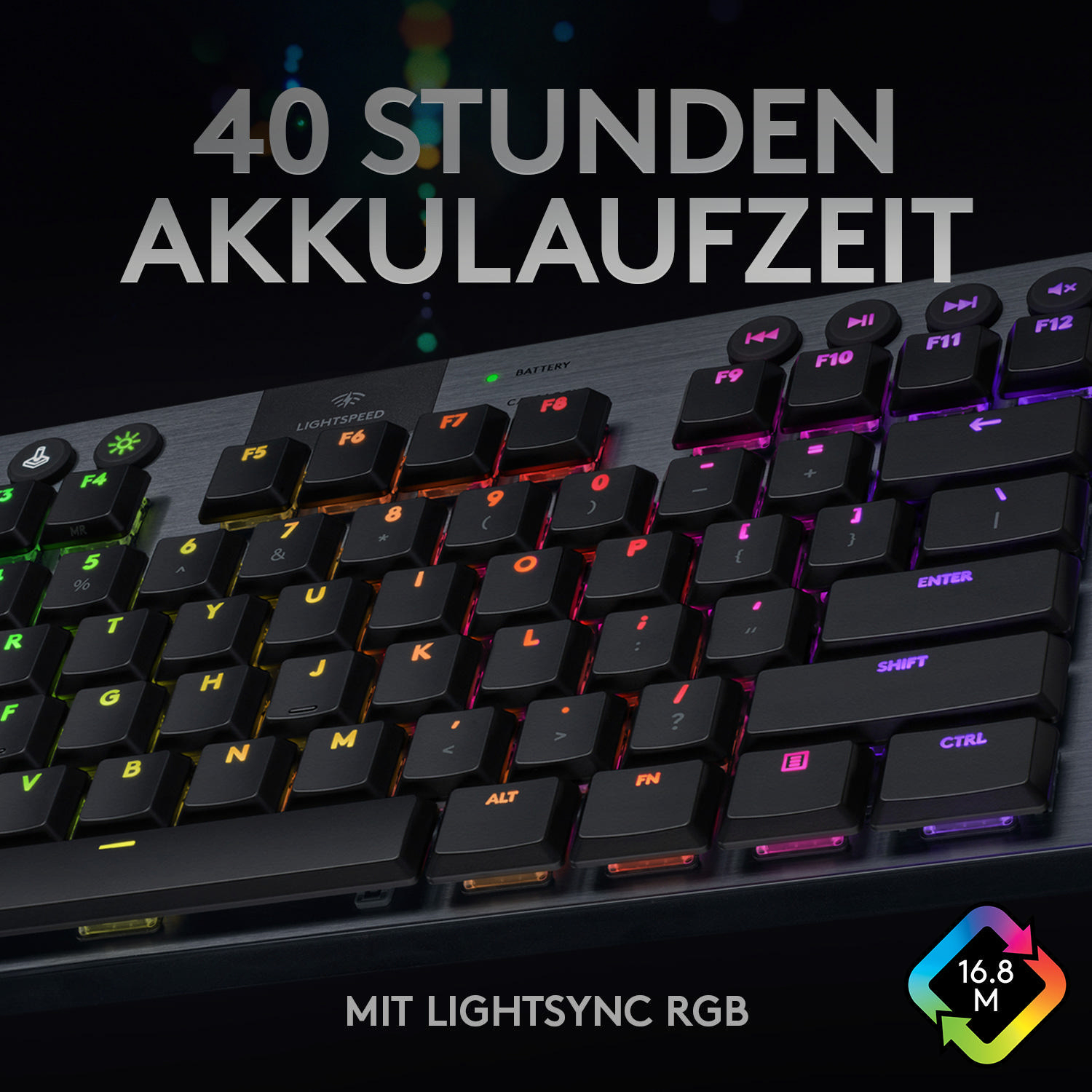 LOGITECH G915 TKL , Gaming Tastatur, Mechanisch, kabellos, Graphit