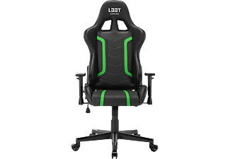 L33T Energy PU - Sedia da gioco (Nero/Verde)