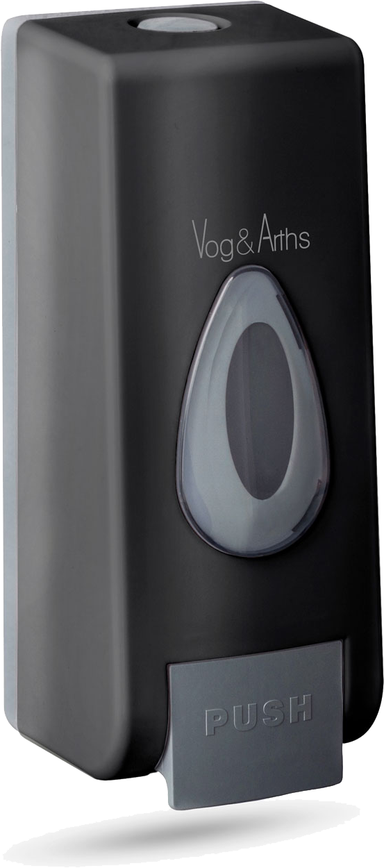 DELIGHT 51119C Fali szappanadagoló, kézzel működtethető, 350 ml, fekete