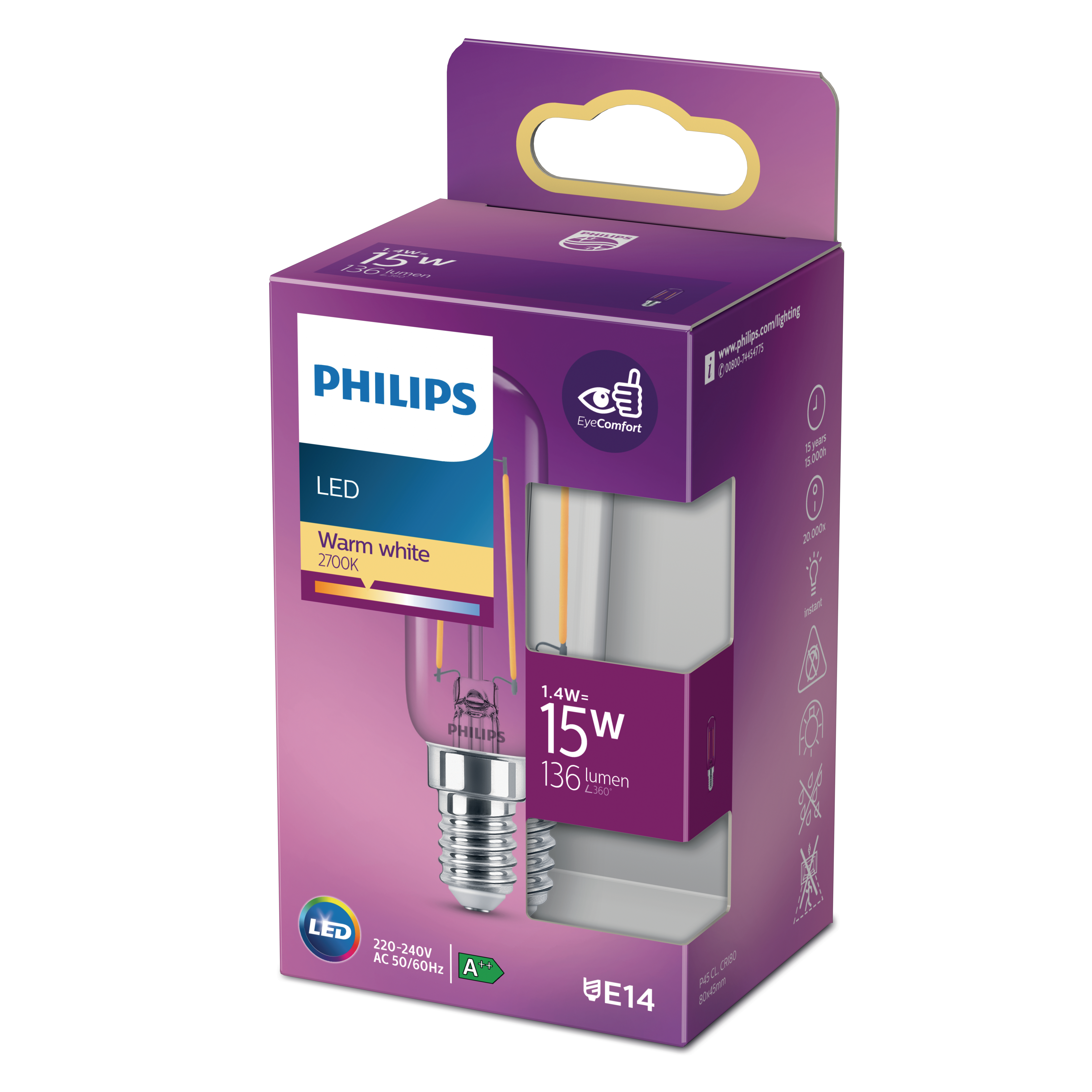 PHILIPS LEDclassic Lampe ersetzt 15W LED Lampe warmweiß