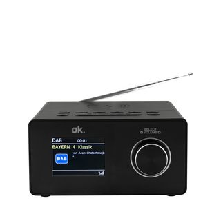 OK. OCR 530-B Radiowecker, DAB+, FM, Bluetooth, Schwarz