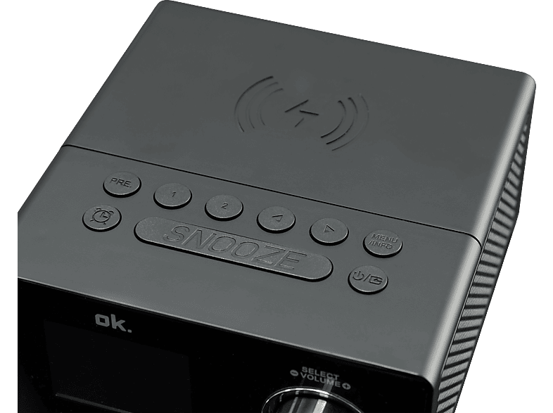 OK. OCR 530-B Radiowecker, DAB+, FM, Bluetooth, Schwarz