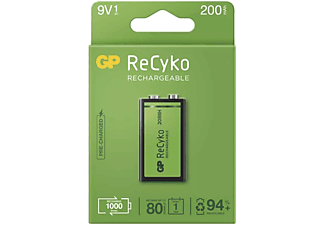GP ReCyko NiMH Tölthető akkumulátor, 6LR61 (9V) 200mAh, 1db (B2152)