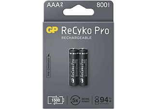 GP ReCyko Pro NiMH tölthető akkumulátor, HR03 (AAA) 800mAh, 2db (B2218)