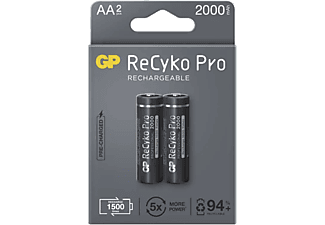 GP ReCyko Pro NiMH tölthető akkumulátor, HR6 (AA) 2000mAh, 2db (B2220)