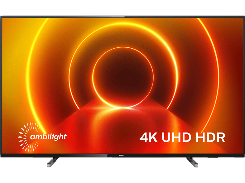 Zoll 70PUS7805/12 TV, 4K, SMART Smart 178 TV) PHILIPS 70 Ambilight, cm, LED Saphi UHD TV / (Flat,