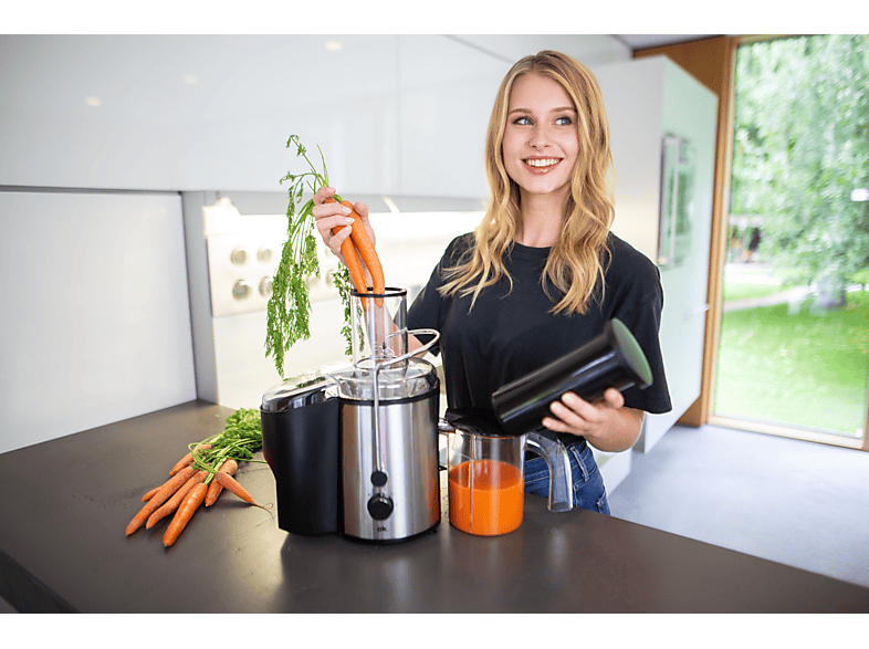 Thumbnail - OK. OPJ 4321 Entsafter 1000 Watt, Schwarz/Edelstahl