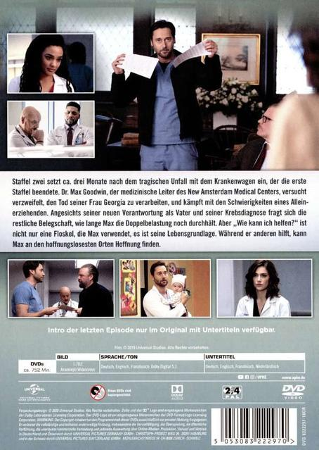DVD-Cover mit Schauspielerbildern und Text. Es hat einen blau-grauen Hintergrund.