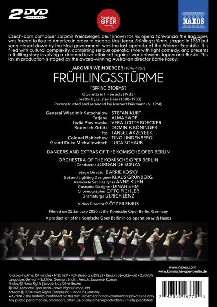 Sadé/Souza/Orch.der Komischen Oper Berlin - FRU?HLINGSSTU?RME  - (DVD)