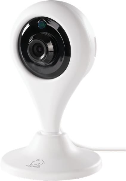 DELTACO SH-IPC01 1MP IP biztonsági kamera, beltéri, 720p, WIFI, kétirányú hang és mozgásérzékelő, Tuya
