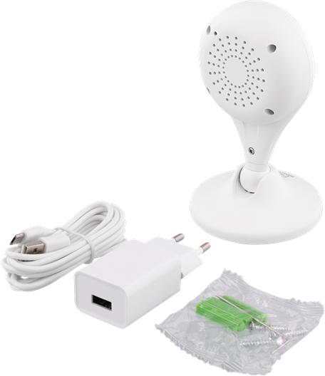 DELTACO SH-IPC01 1MP IP biztonsági kamera, beltéri, 720p, WIFI, kétirányú hang és mozgásérzékelő, Tuya