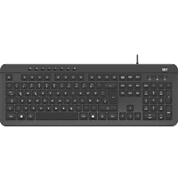 ISY IKE-4000, Tastatur, kabelgebunden, Schwarz