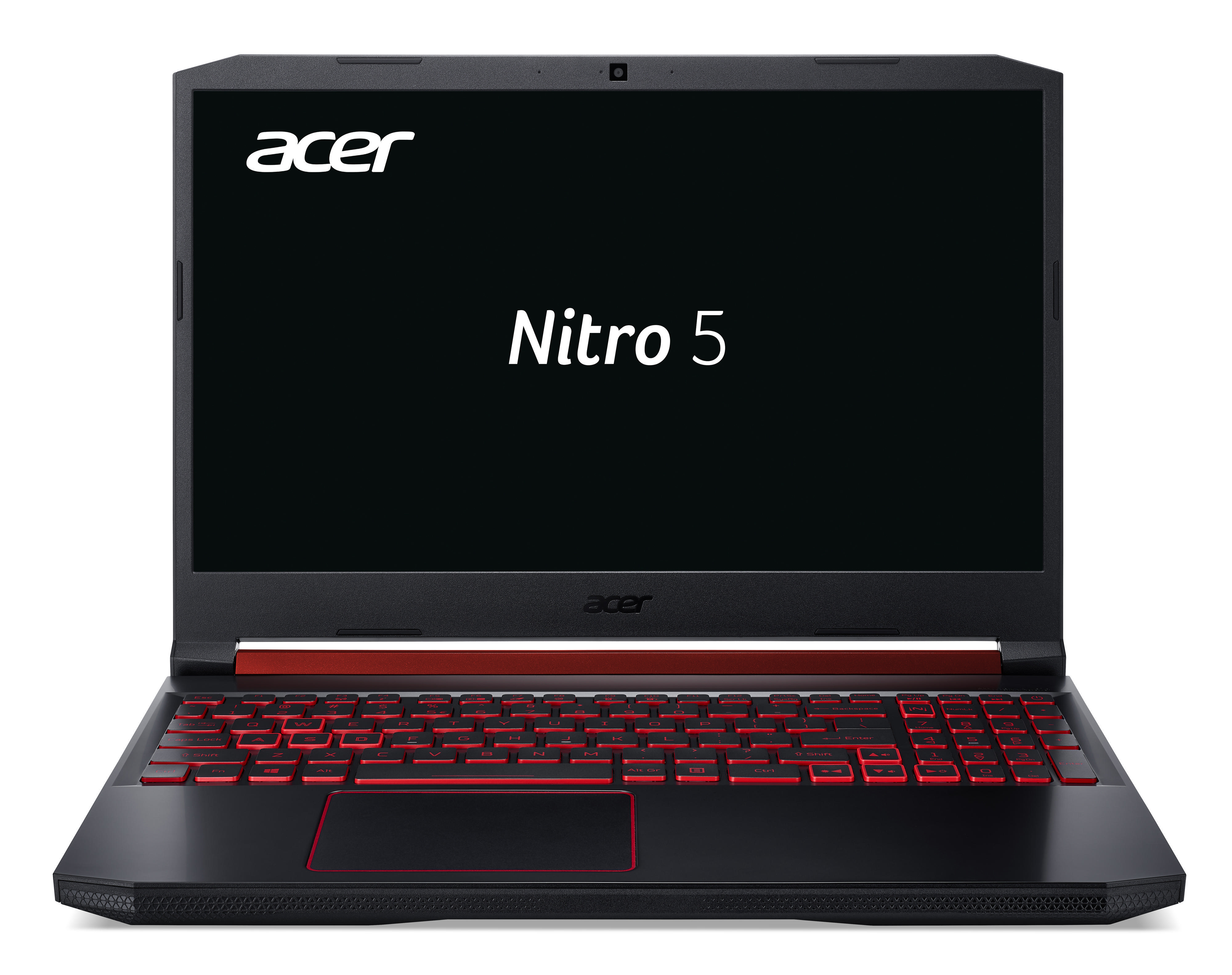 RTX Hz GB Rote 8 GB RAM, Zoll 15,6 Notebook Tastaturbeleuchtung, mit & 2060, GeForce Schwarz/Rot Display, Display 120 Intel® Gaming (AN515-54-55UY) Core™ 512 ACER i5 SSD, Nitro Prozessor, 5