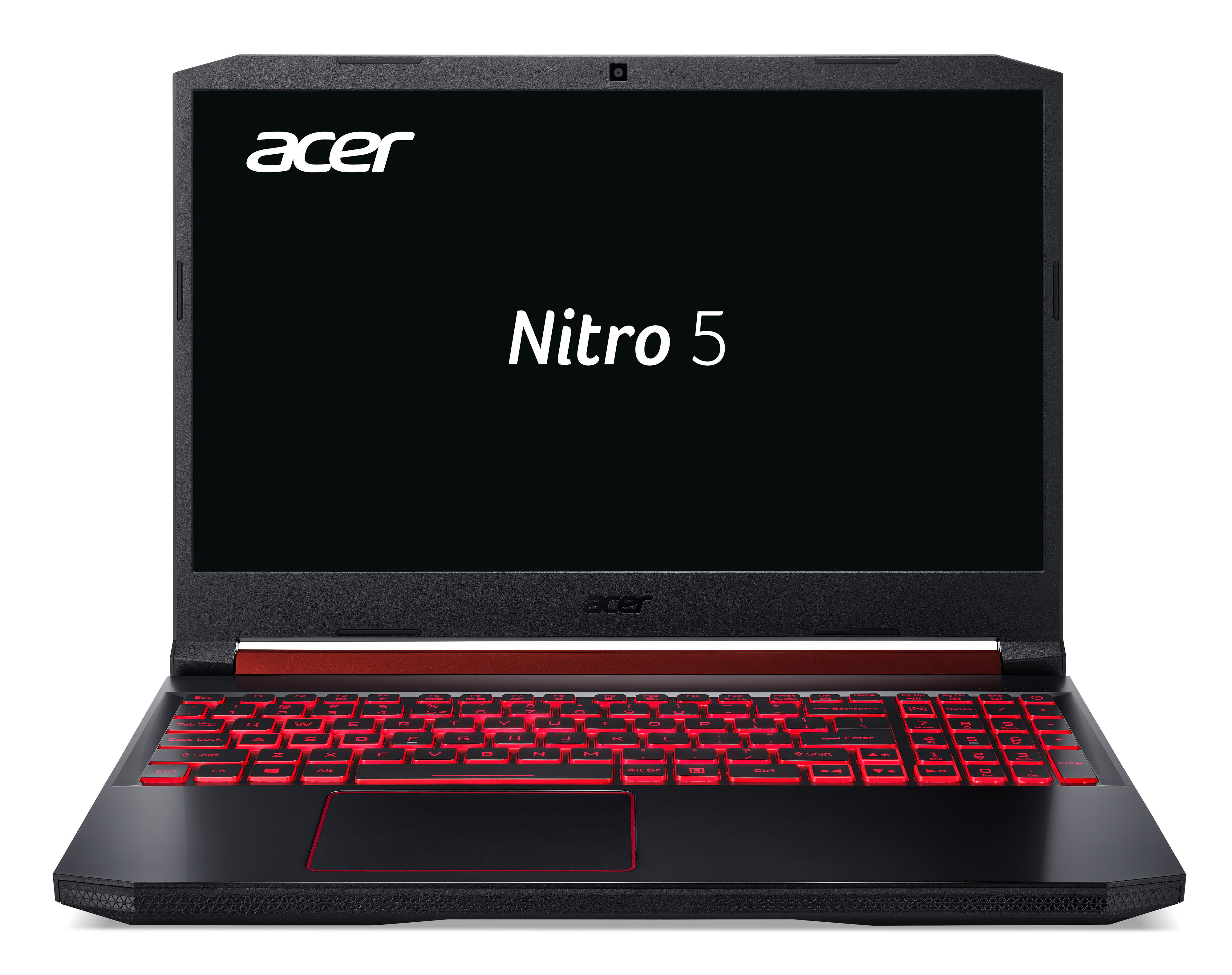 i5 ACER 2060, (AN515-54-55UY) Gaming 15,6 Tastaturbeleuchtung, SSD, 8 & RTX Hz GB GeForce Core™ Rote Display 120 GB Intel® Notebook 512 5 Zoll RAM, mit Prozessor, Display, Schwarz/Rot Nitro