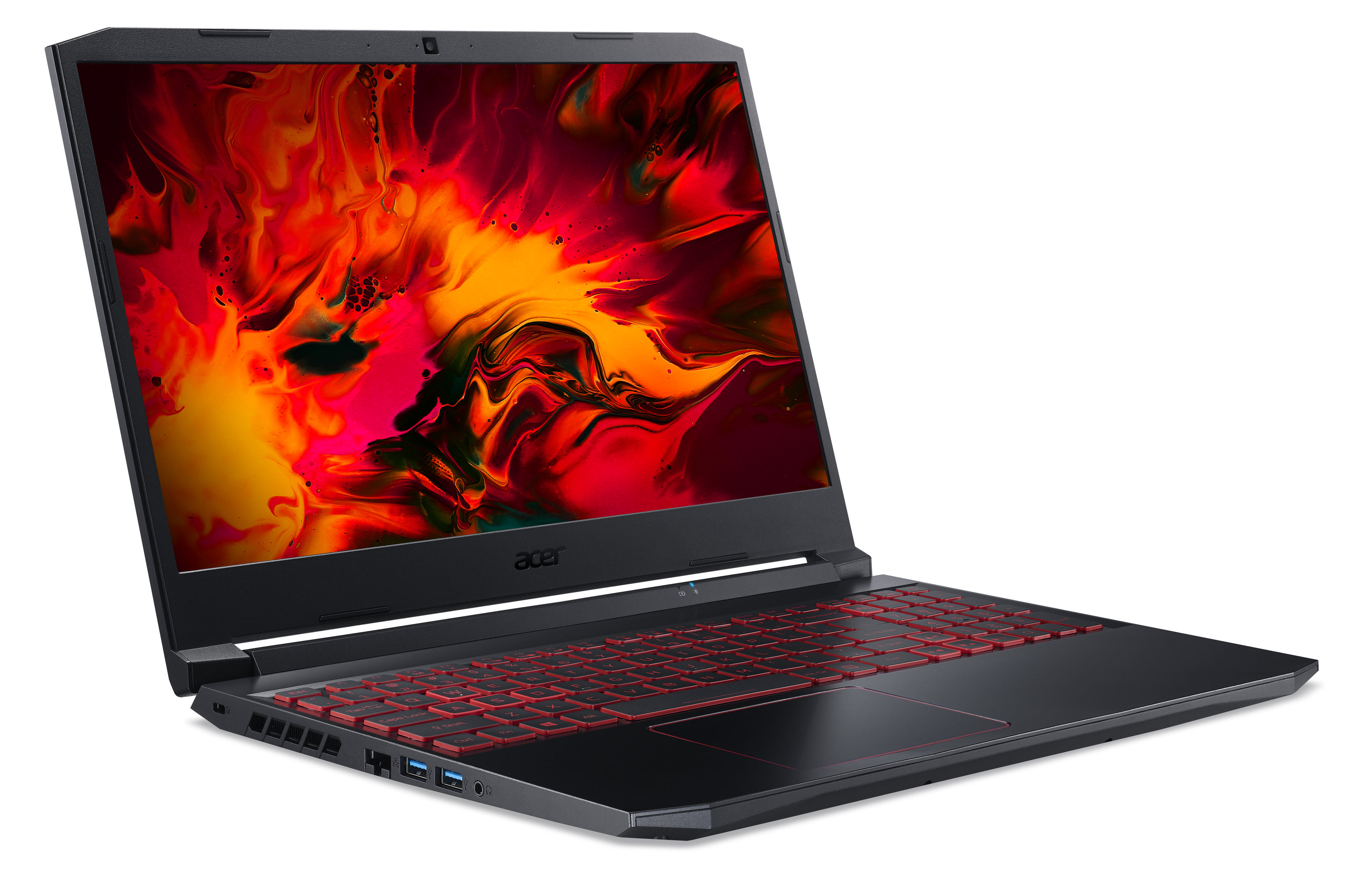 Gaming GB Tastaturbeleuchtung, (AN515-55-794N) 1,000 Prozessor, RGB Nitro ACER Core™ GTX Notebook GB Zoll Schwarz/Rot RAM, 5 SSD, mit 15,6 i7 Display, Intel® GeForce 16 1660Ti,