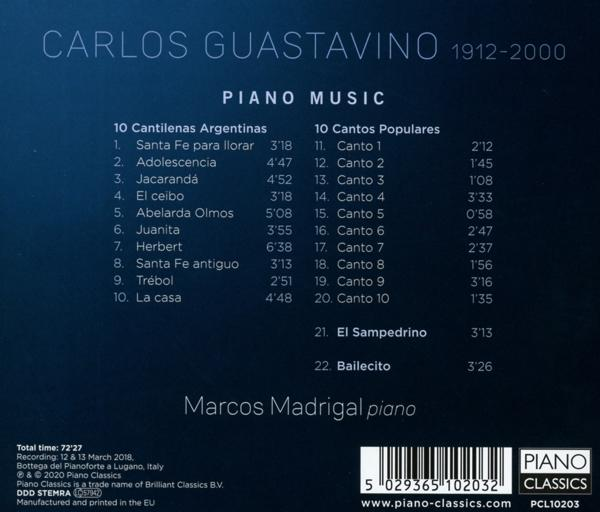 Madrigal - Guastavino:Piano Music  - (CD)