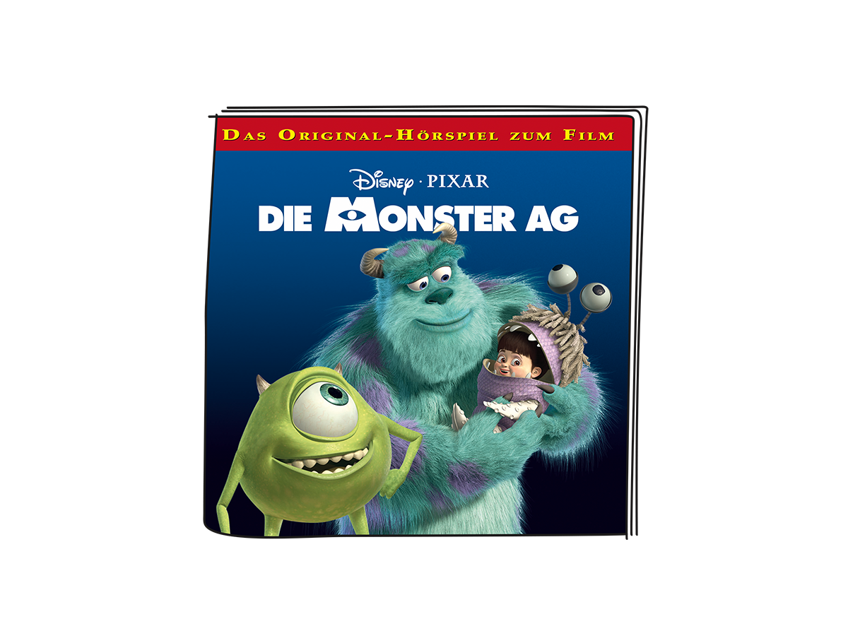 DVD-Cover des Disney Pixar Films Die Monster AG, mit Mike und Sulley.