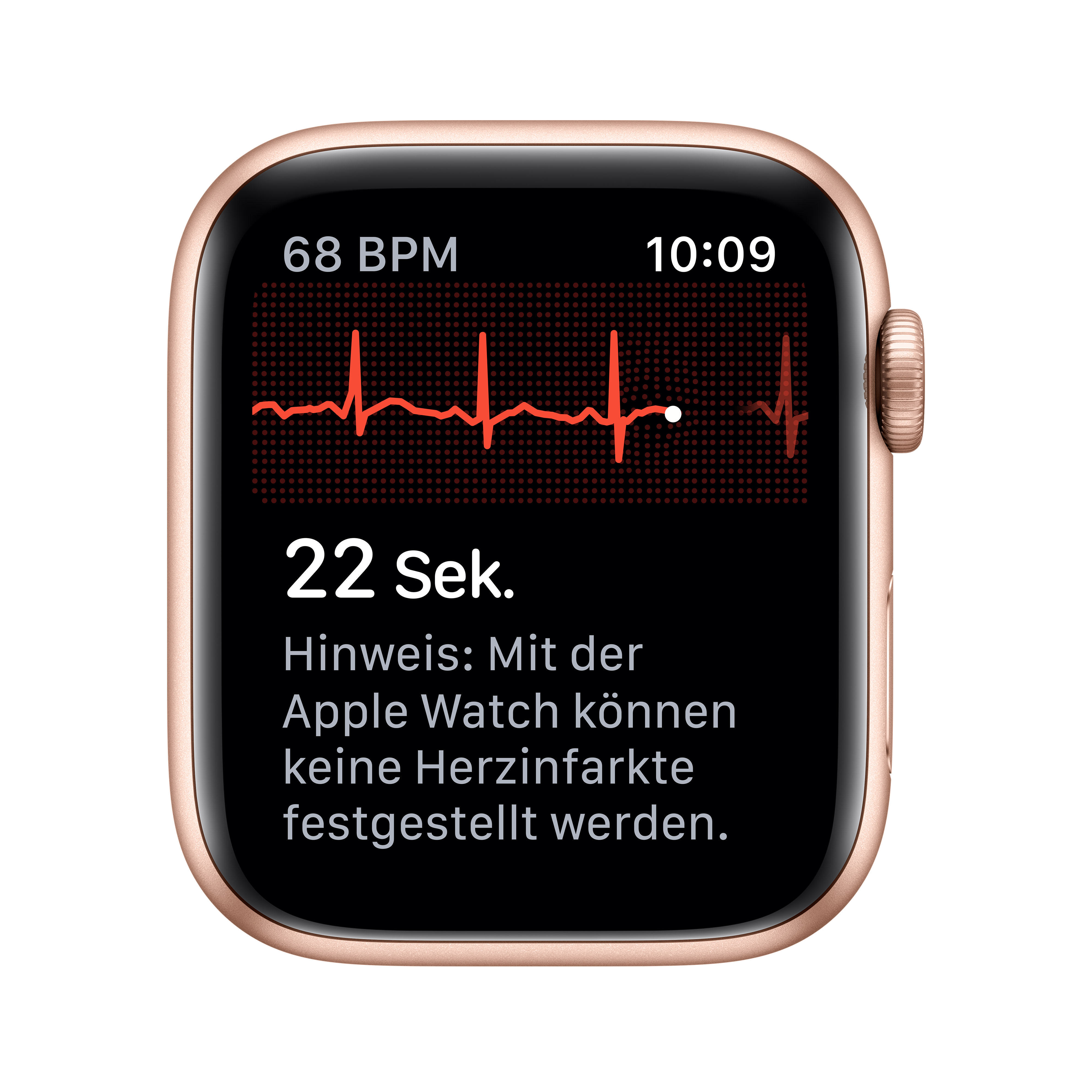 APPLE Watch Series 5 (GPS + Cellular) 44mm Smartwatch Aluminium Fluorelastomer, 140 - 200 mm , Armband: Sandrosa, Gehäuse: Gold