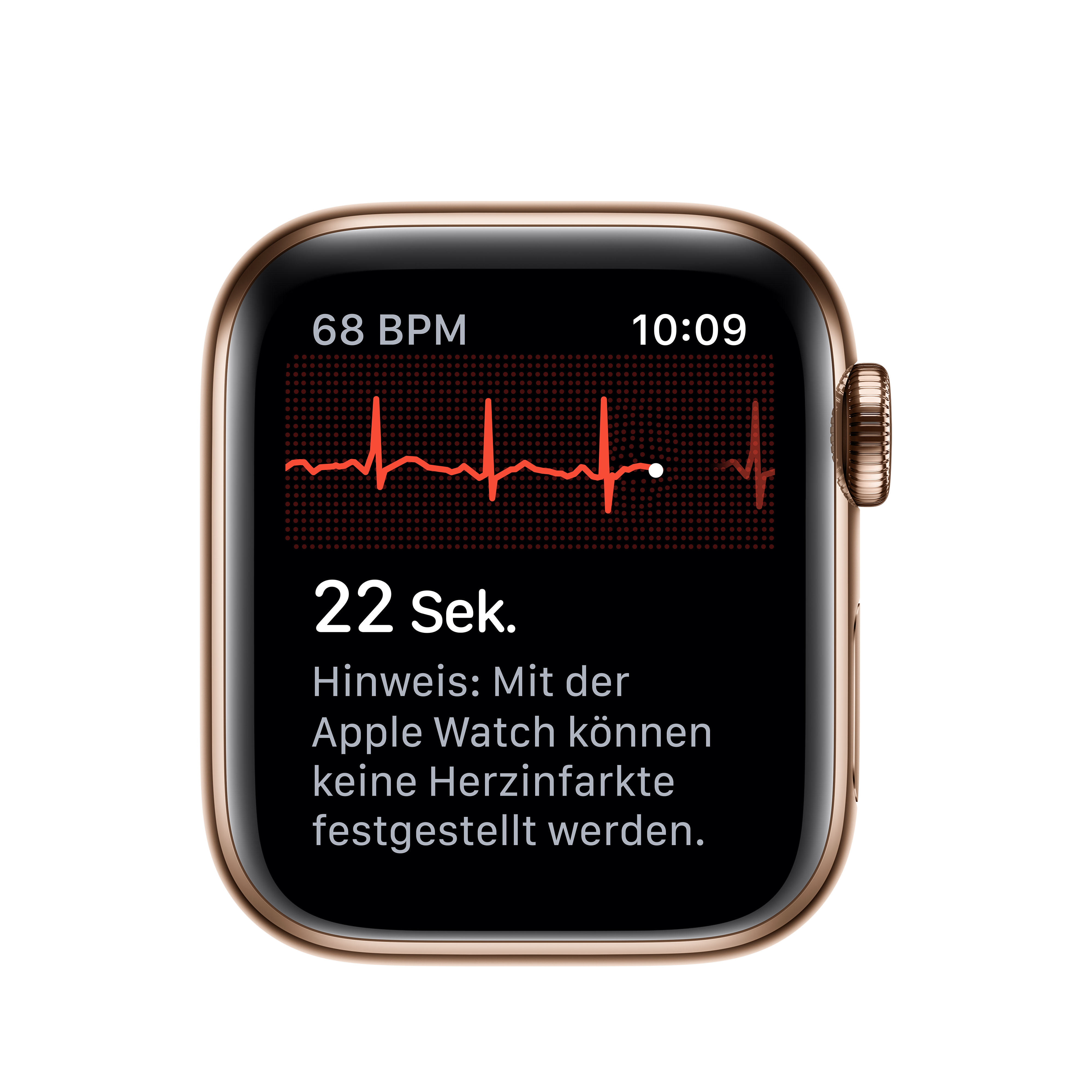 APPLE Watch Series 5 (GPS + Cellular) 40mm Smartwatch Edelstahl Fluorelastomer, 130 - 200 mm, Armband: Stein, Gehäuse: Edelstahl Gold
