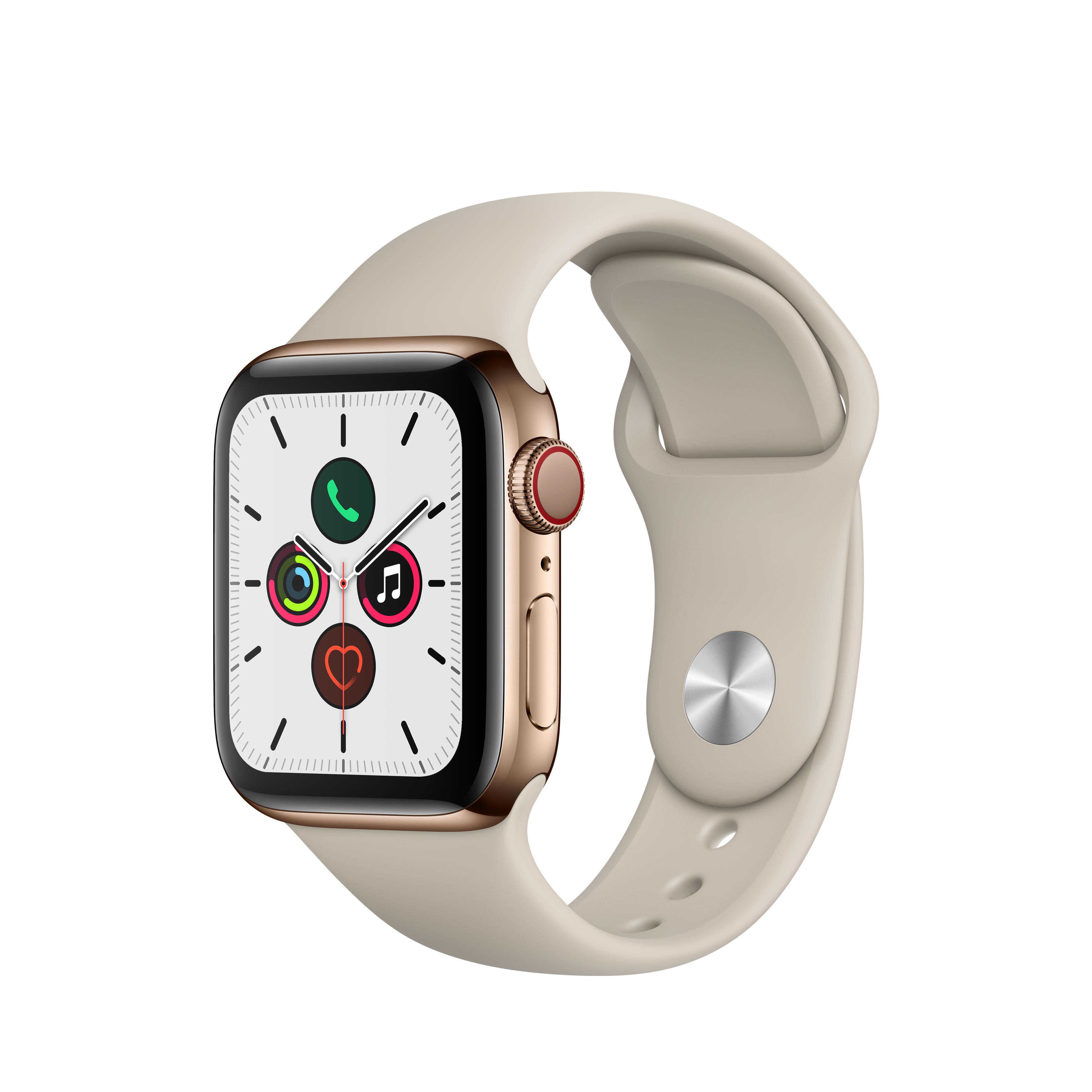 APPLE Watch Series 5 (GPS + Cellular) 40mm Smartwatch Edelstahl 