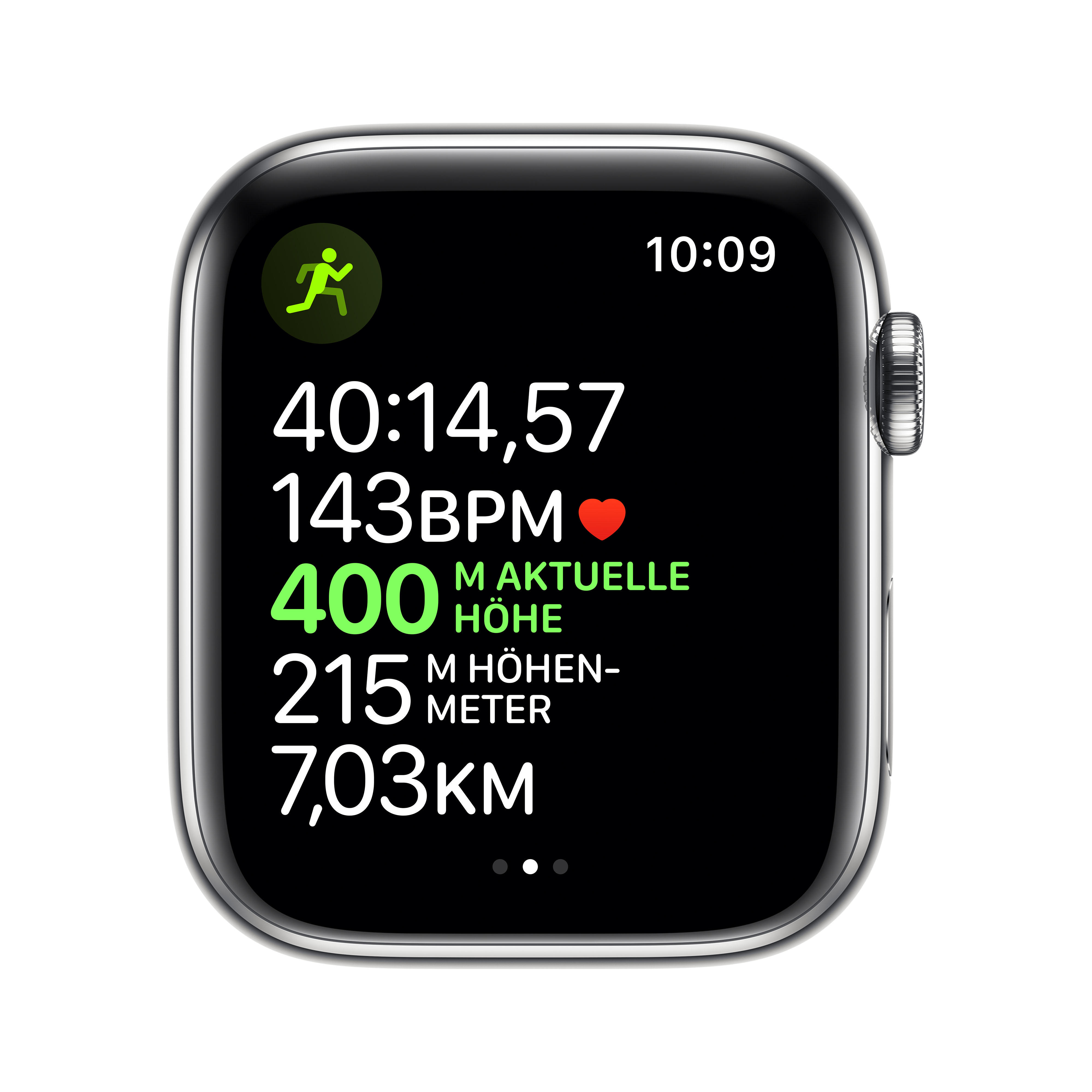 APPLE Watch Series 5 (GPS + Cellular) 44mm Smartwatch Edelstahl Edelstahl, 140 - 200 mm , Armband: Silber Milanaise, Gehäuse: Edelstahl