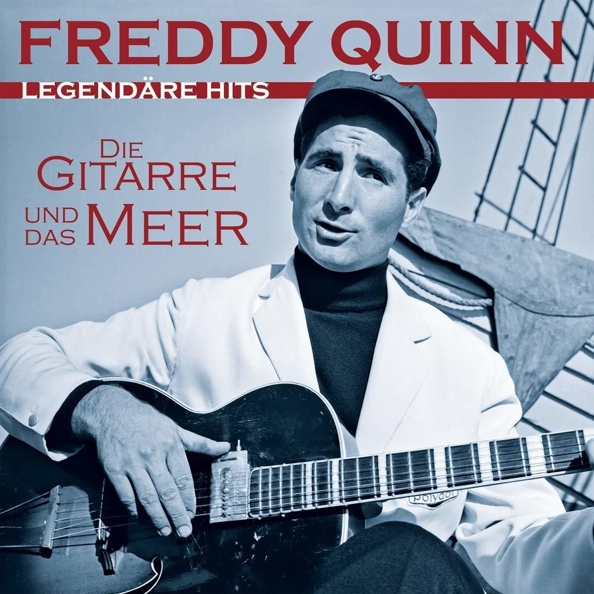 Albumcover: Mann mit Gitarre, Titel auf Deutsch, blauer Hintergrund.