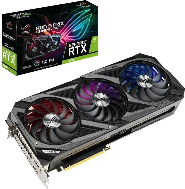 ASUS Grafikkarte ROG Strix GeForce RTX 3090 OC, ROG-STRIX-RTX3090-O24G-GAMING, 24GB (90YV0F93-M0NM00)