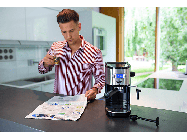 KOENIC KEM 2320 M Espressomaschine Schwarz