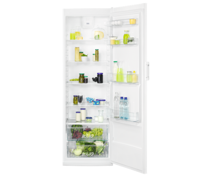 Frigorífico una puerta - Zanussi ZRDN39FW, 388 l, Estático, 186 cm, 38 dB,  Blanco