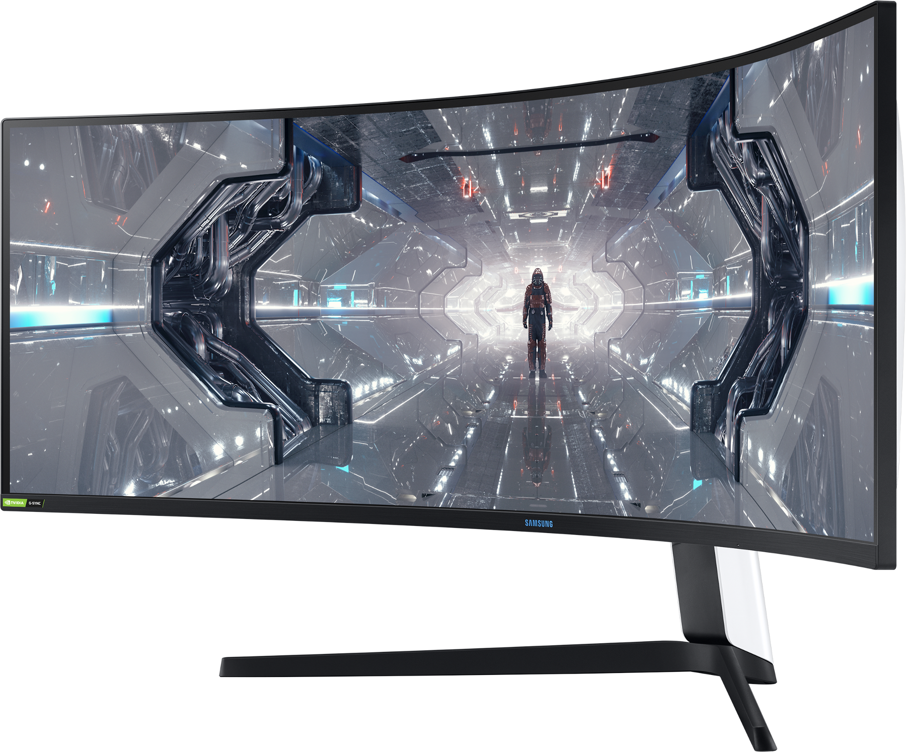 SAMSUNG Odyssey G9 LC49G95TSSU - Moniteur gaming, 49 ", , 240 Hz, Noir/Blanc