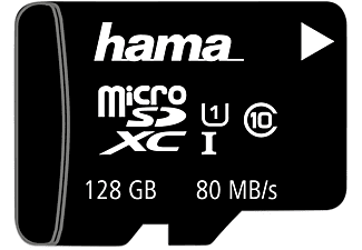 HAMA Memory Fast microSDXC, Micro-SDXC Speicherkarte, 128 GB, 80 MB/s