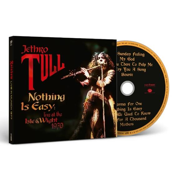 CD-Cover des Jethro Tull Albums, mit einem Mann, der Flöte spielt, auf weißem Hintergrund.
